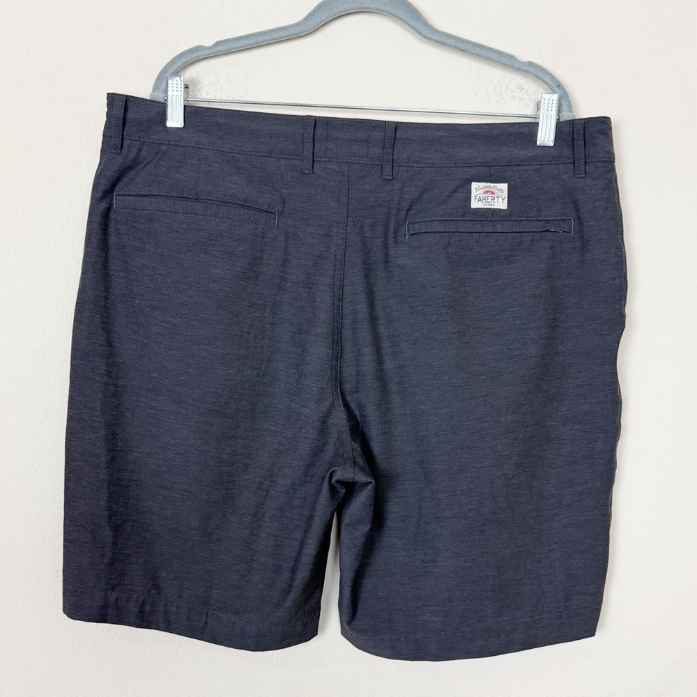 Faherty Men’s All Day 9” Shorts | Charcoal Grey | Size 38” - Picture 3 of 6